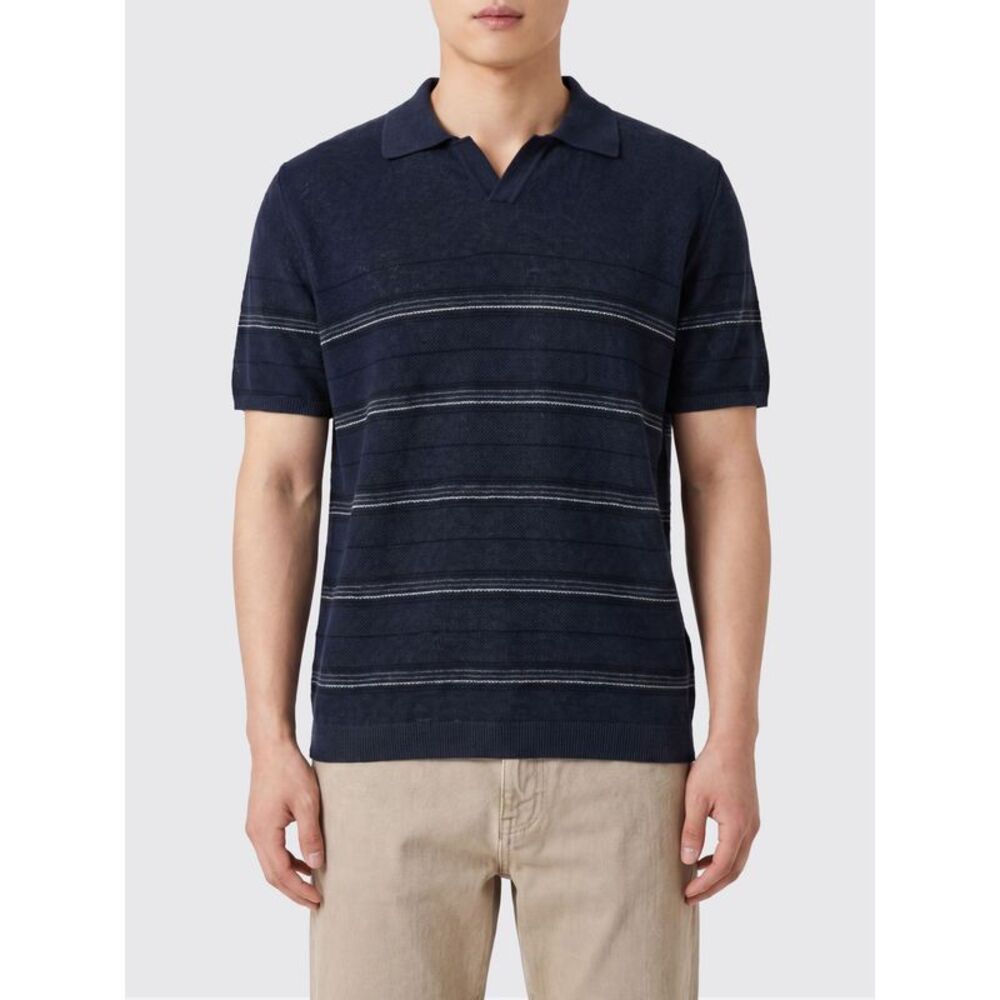 Roberto Collina Polo Shirt Men Blue